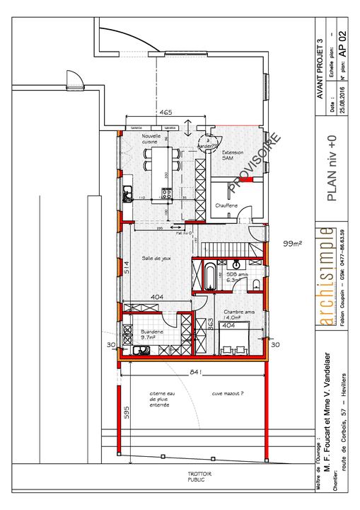 Extension Foucart-Vandelaer — plan ou croquis 5 sur 6
