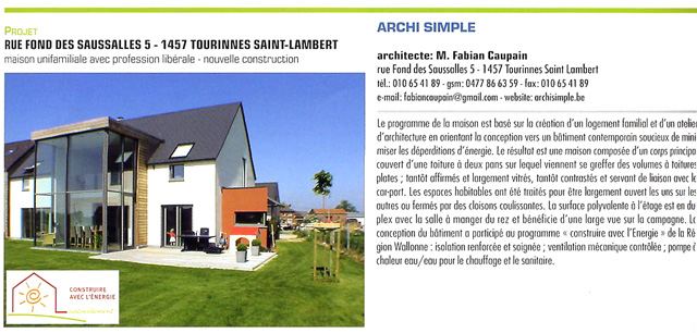 Couverture : Ma maison mon architecte 2007
