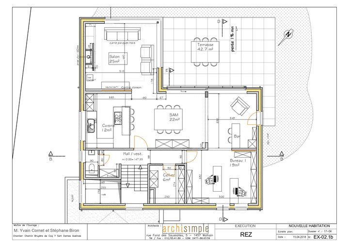 Maison Biron Cornet — plan ou croquis 6 sur 8