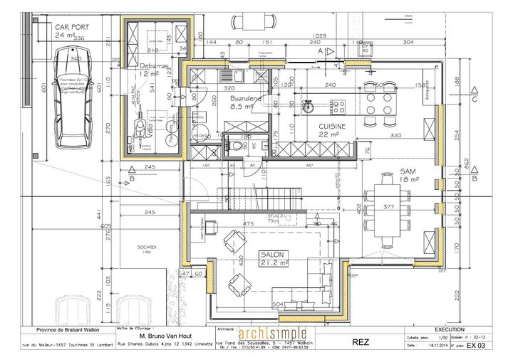 Maison Van Hout — plan ou croquis 15 sur 25